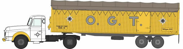 REE Modeles CB-074 - Willeme Truck & kangourou Trailer O.G.T.